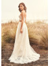 Two Piece Ivory Lace Tulle Wedding Dress